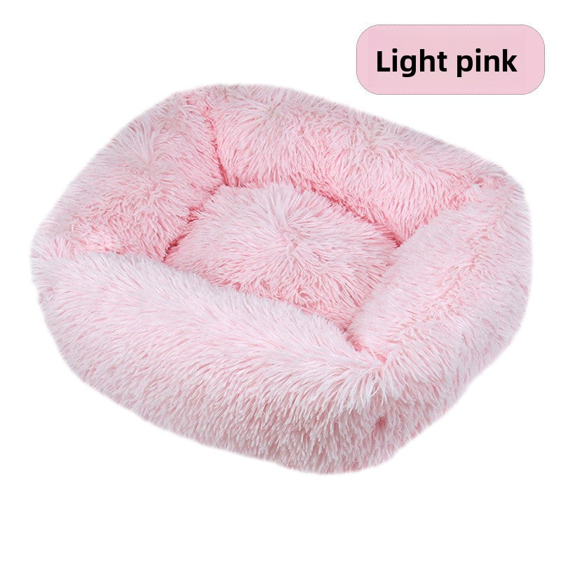 Square long plush pet bed, photo 51 of 65