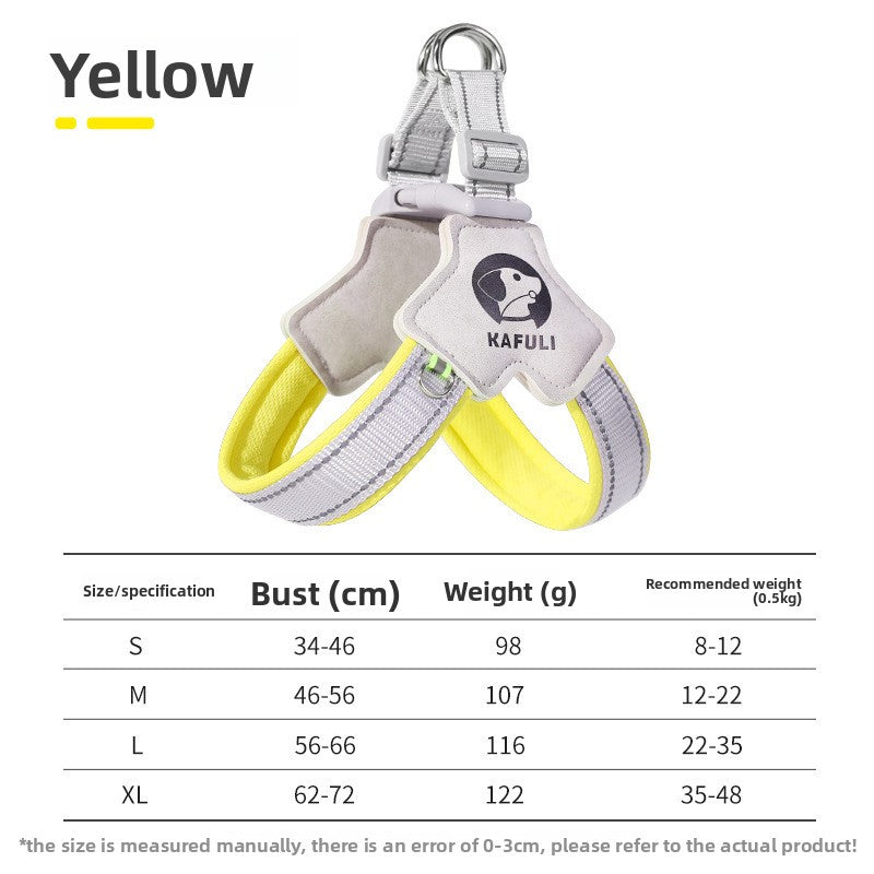 Breathable mesh Y-shape dog harness, available from Pet Royale UK