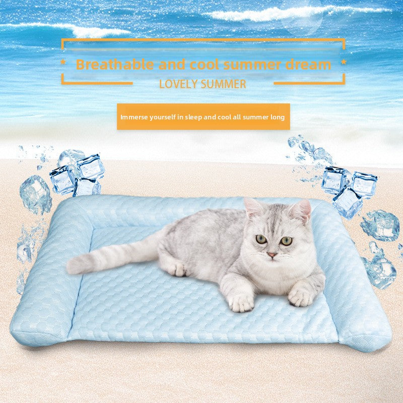 Summer pet cooling mat and ice pad, main product photo