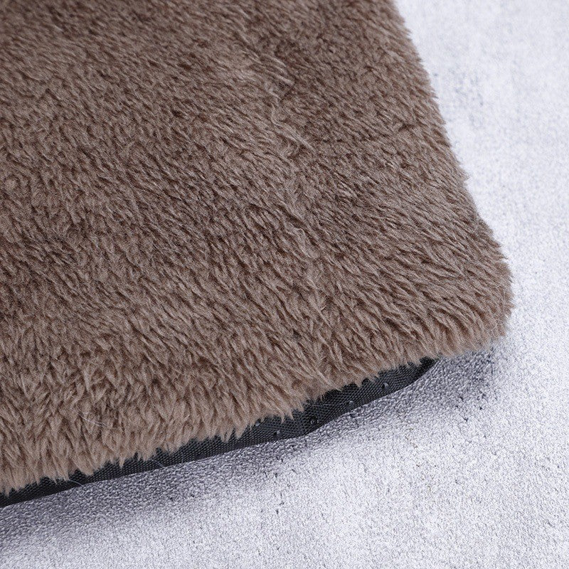 Thick plush pet bed blanket, sizes from 45 x 60cm Grey