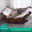 Felt rocking cat bed with built-in scratching board, product image 4