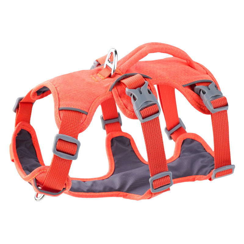 Reflective padded vest harness for small dogs, available from Pet Royale UK