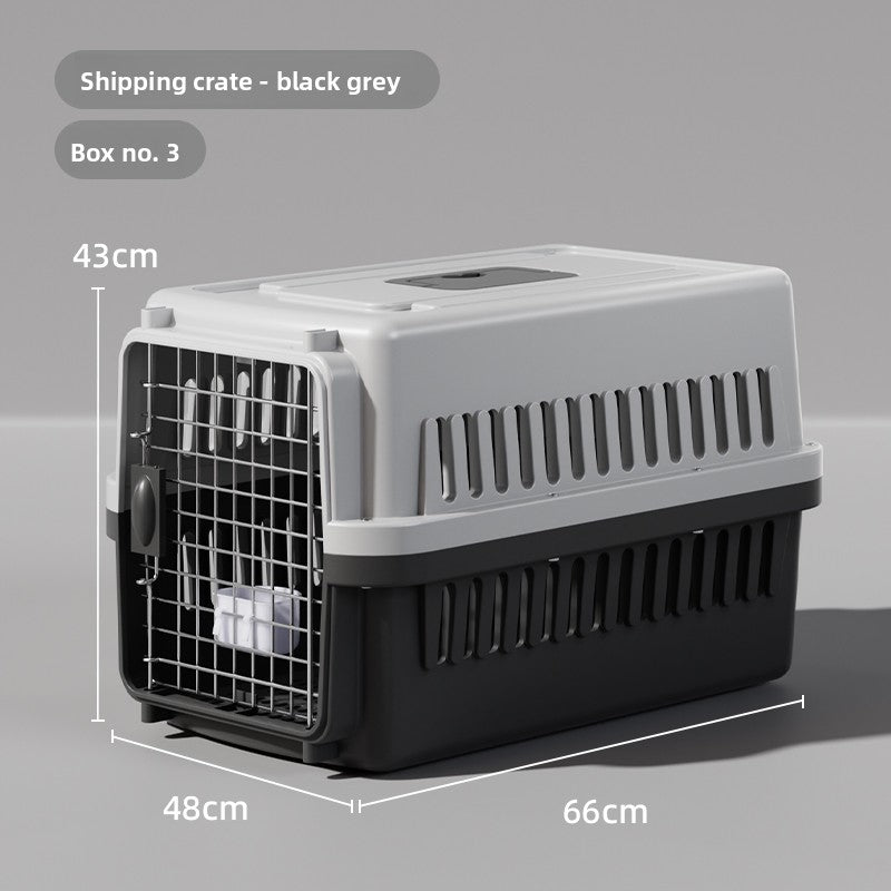 Plastic cat travel carrier with air vents and carry handle, photo 11