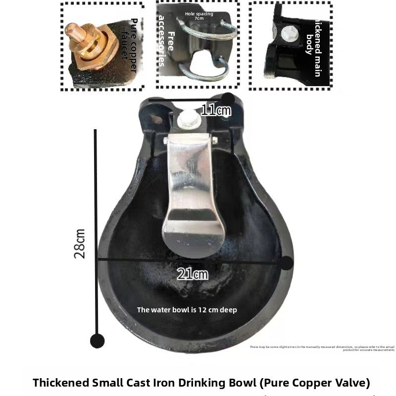 Automatic Livestock Drinking Water Bowl with Float Ball Refill for Cattle and Horses