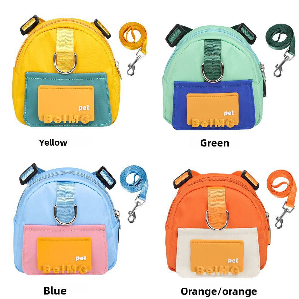 Dog backpack harness with matching lead, available from Pet Royale UK