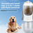 Portable pet drinking cup with food compartment in White Style A, close-up detail