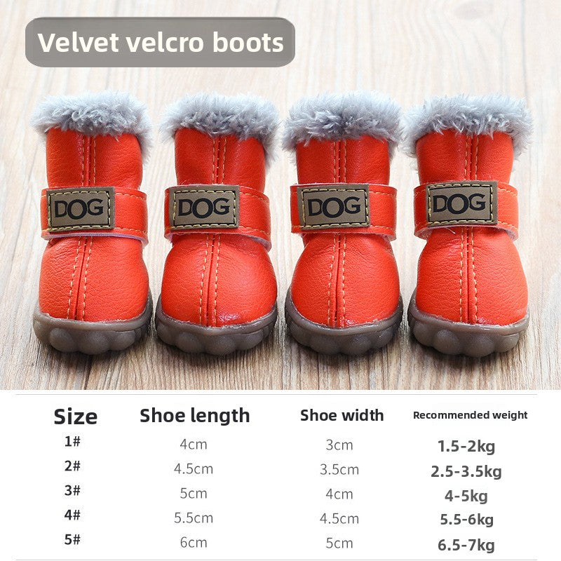 Warm winter non slip dog boots, available in 6 colours, image 13