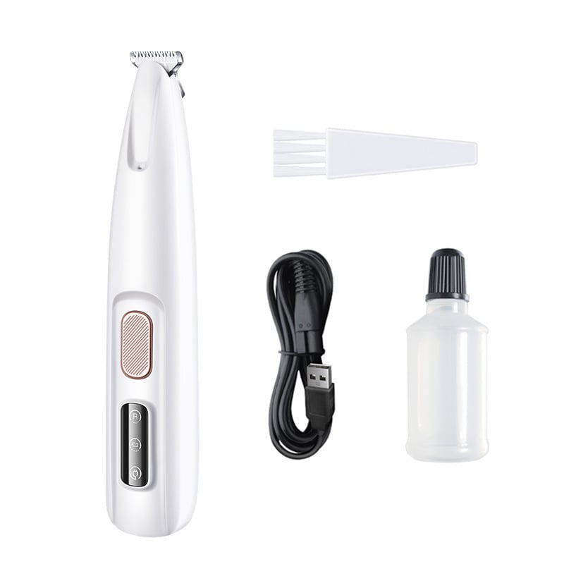 pet shaving feet hair