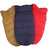 Thick padded dog vest coat for cold weather in Red, side view