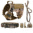 Tactical nylon collar and lead for dogs, 4 sizes available