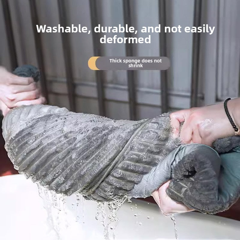 Large all-season washable dog bed for big dogs, shown in 2 colours and styles