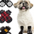 Anti-slip cotton dog socks pack of four with paw print, product image 1