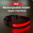 USB rechargeable LED dog collar, ideal for night walks