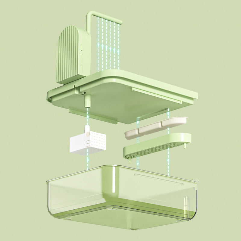 Cage-Mounted Bird Bath Basin with Optional Sensor Version