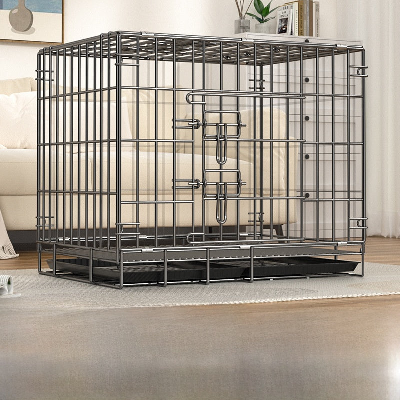 Foldable iron pet crate for small dogs, detail photo 5
