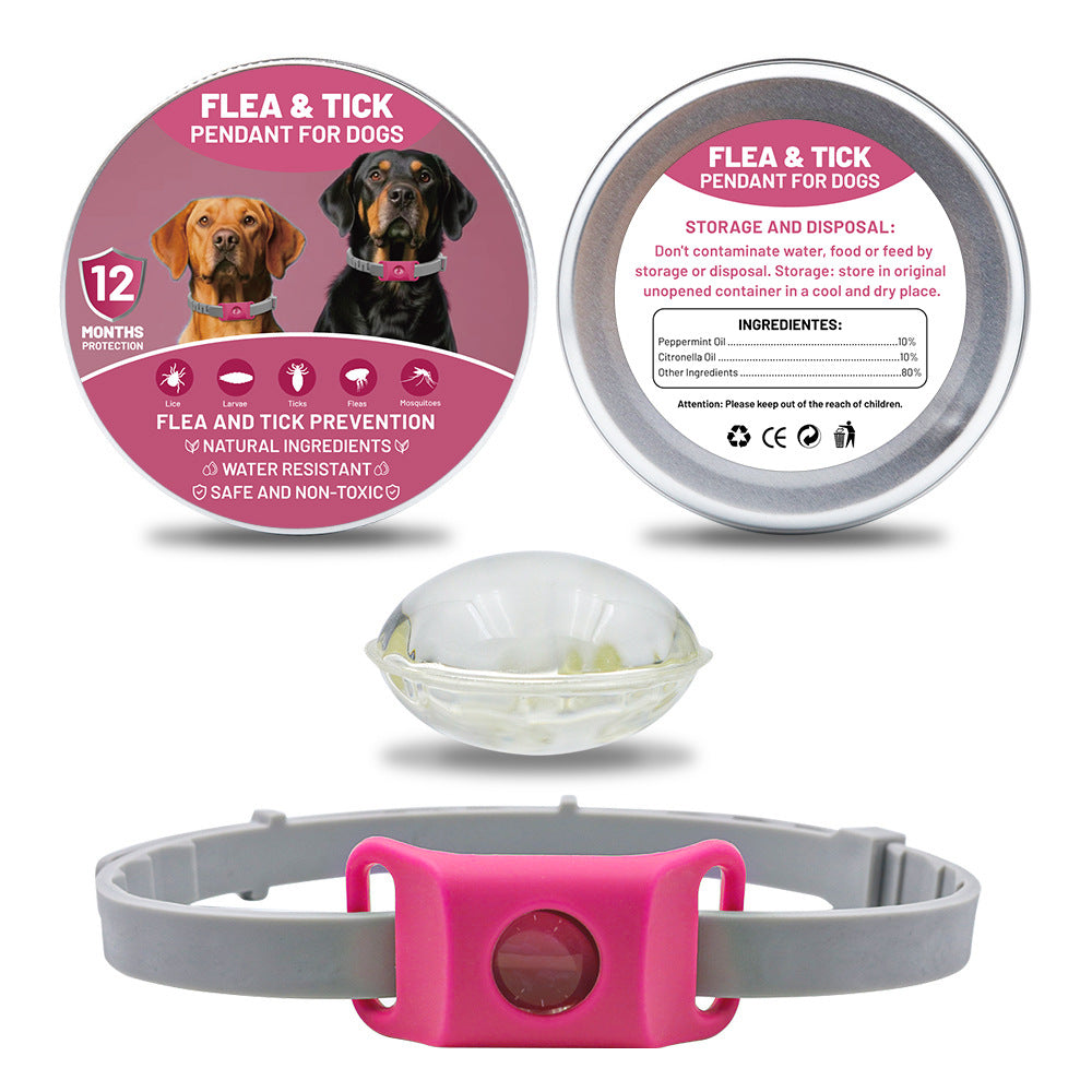 Pet Cat Dog Button Silicone Collar