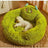 Round Plush Cat Bed for Cold Weather, Cats and Small Dogs