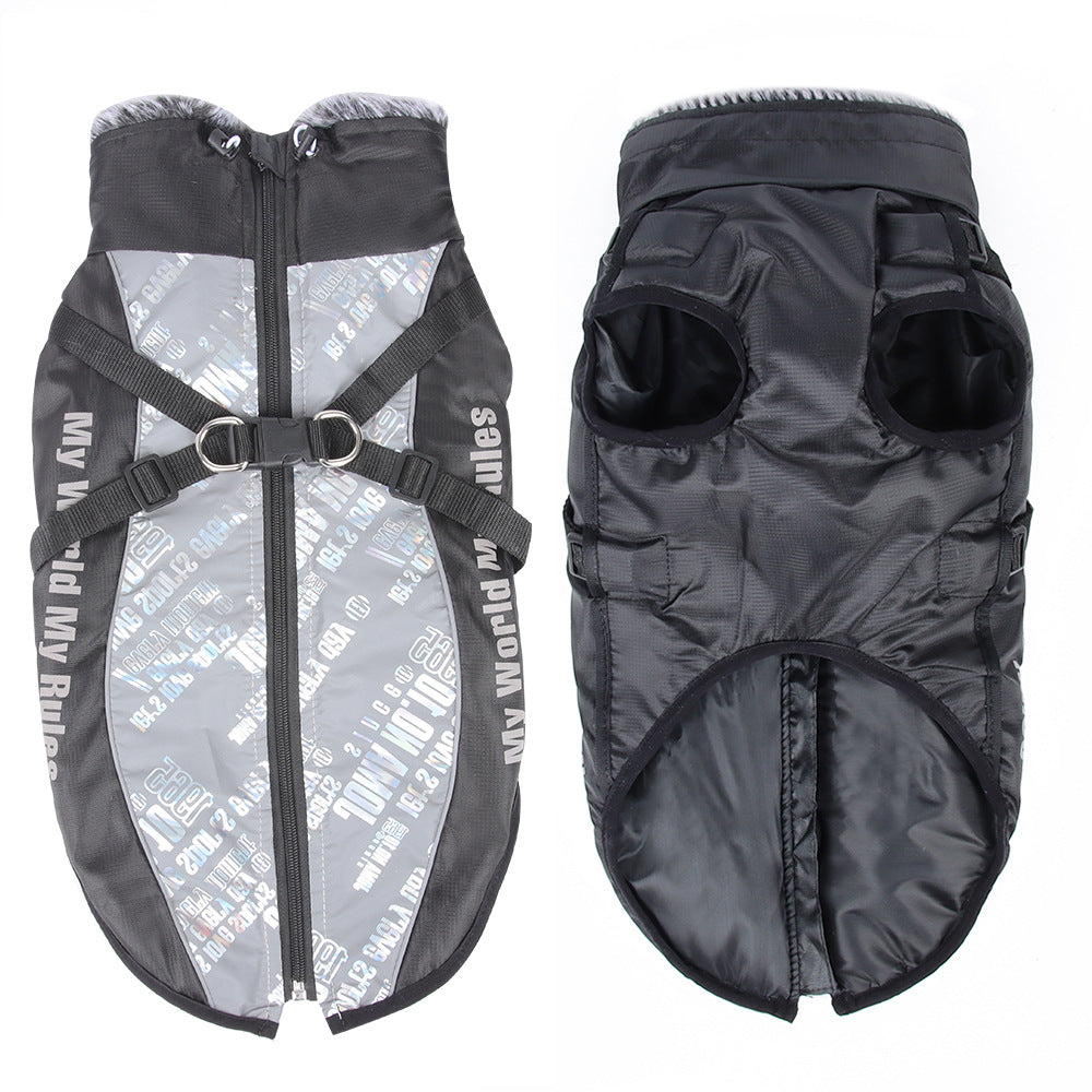 Warm reflective raincoat for large dogs, available in 9 colours, image 29