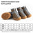 Breathable mesh puppy shoes with TPR soles in Black Waterproof, front view