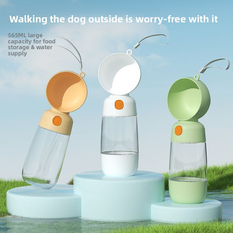 Portable Pet Dog Water Cup Food Cup Outdoor Travel Feeder Drinker
