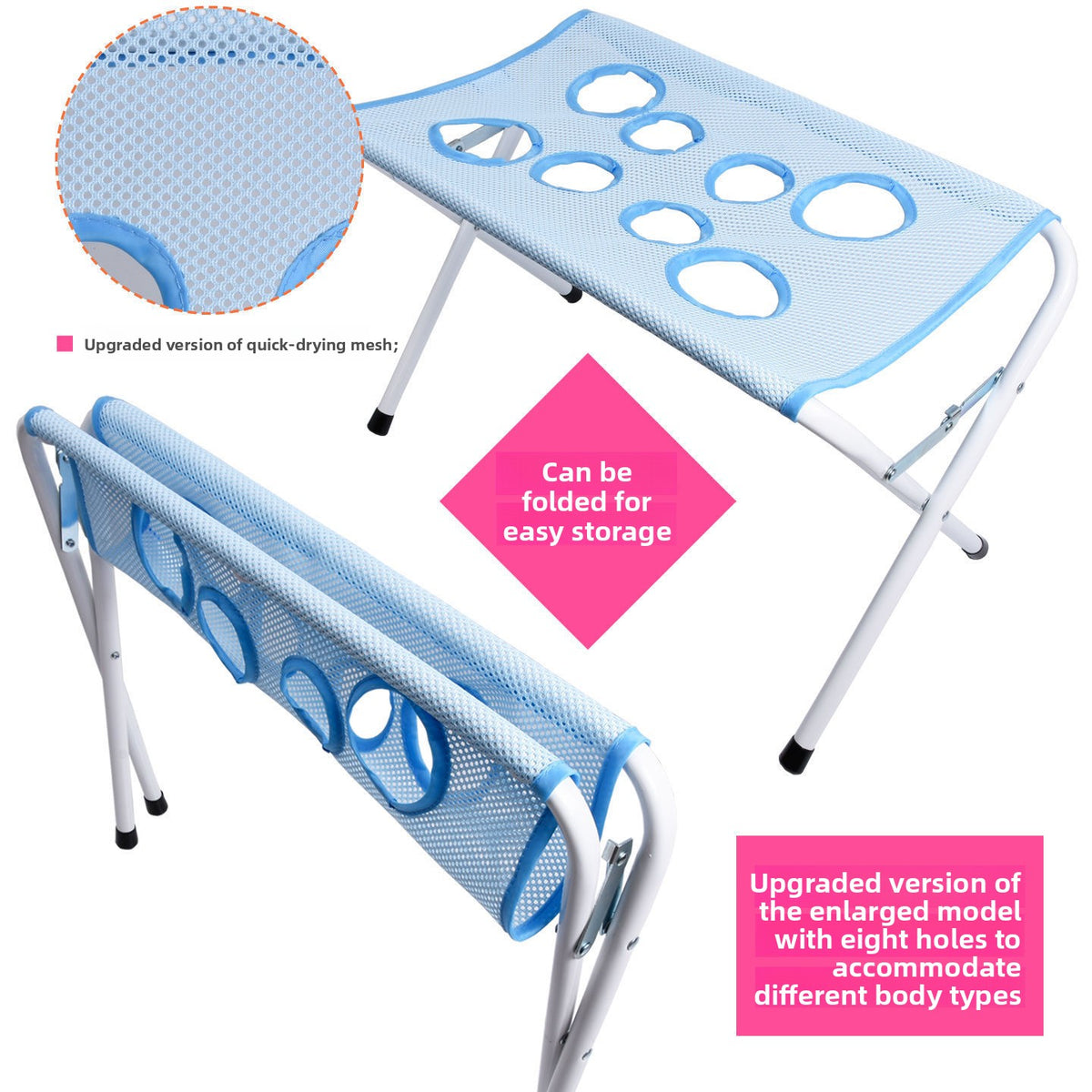 Foldable pet grooming table with nail fixator for small dogs, photo 2 of 8