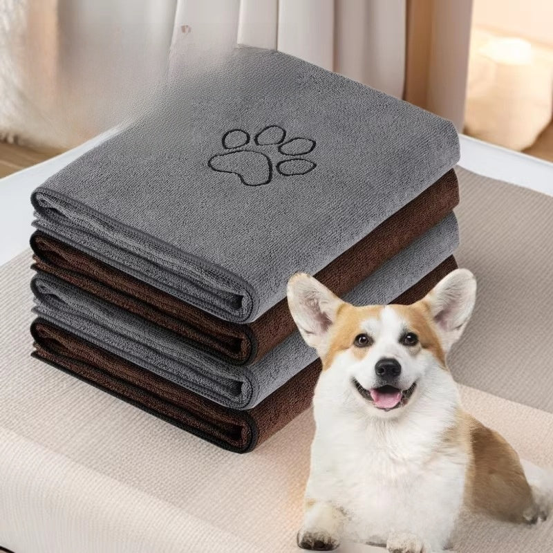 Quick-Drying Microfibre Bath Towel for Dogs and Cats
