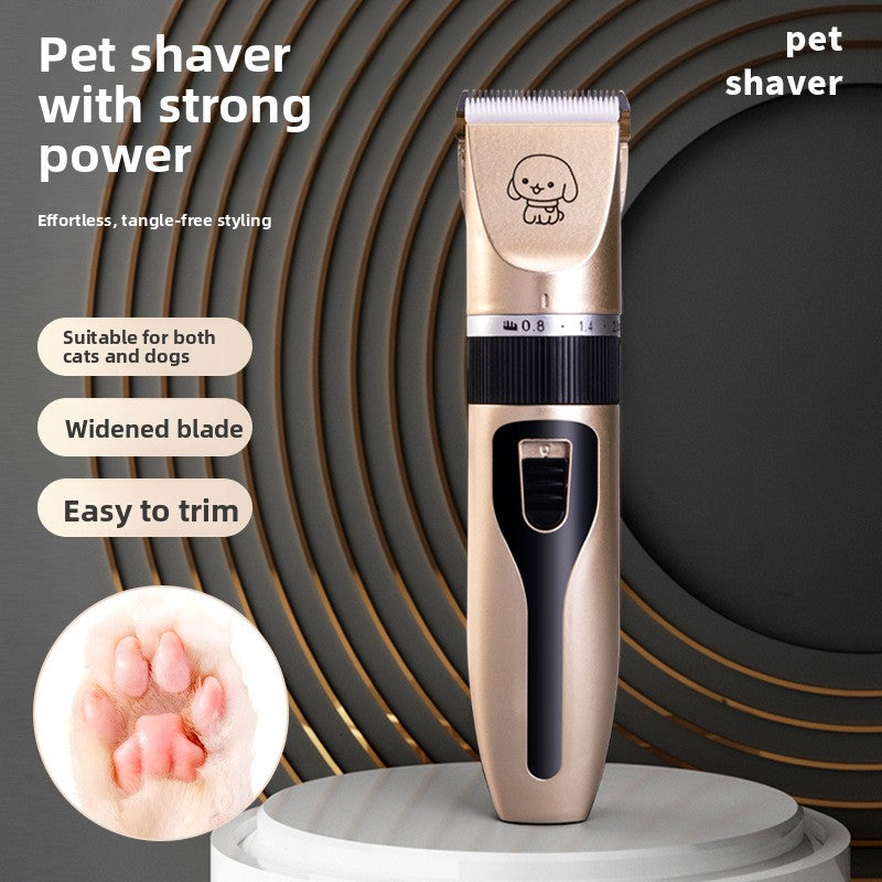 12-Piece Cordless Pet Clipper Set with 4 Guide Combs and Case