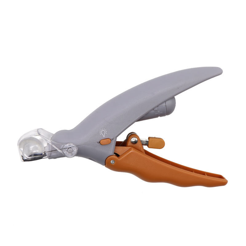 LED Pet Nail Clipper with Rubber Non-Slip Handle