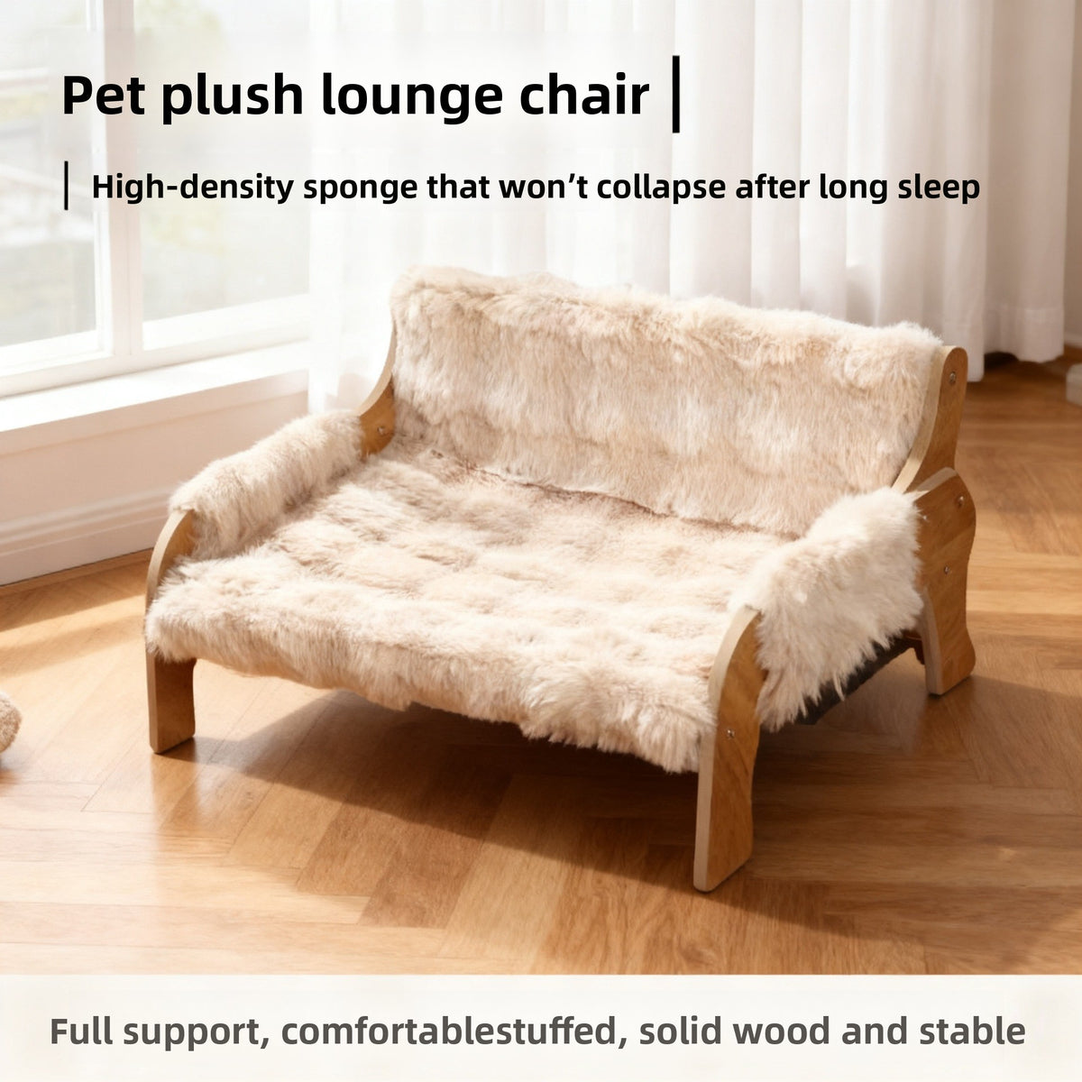 Scratch-resistant pet sofa for cats and small dogs, photo 1 of 15