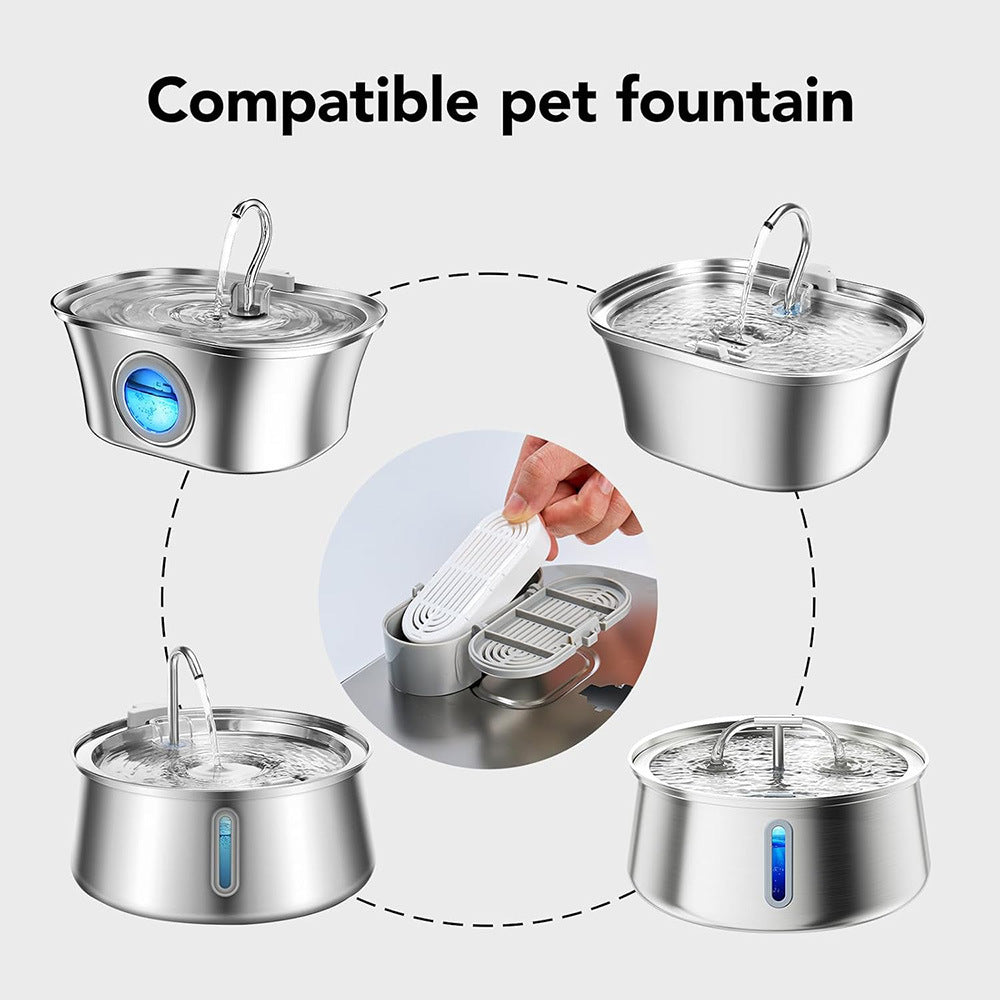Replacement Foldable Filter Cartridge for Pirate Ship Style Cat Water Dispensers
