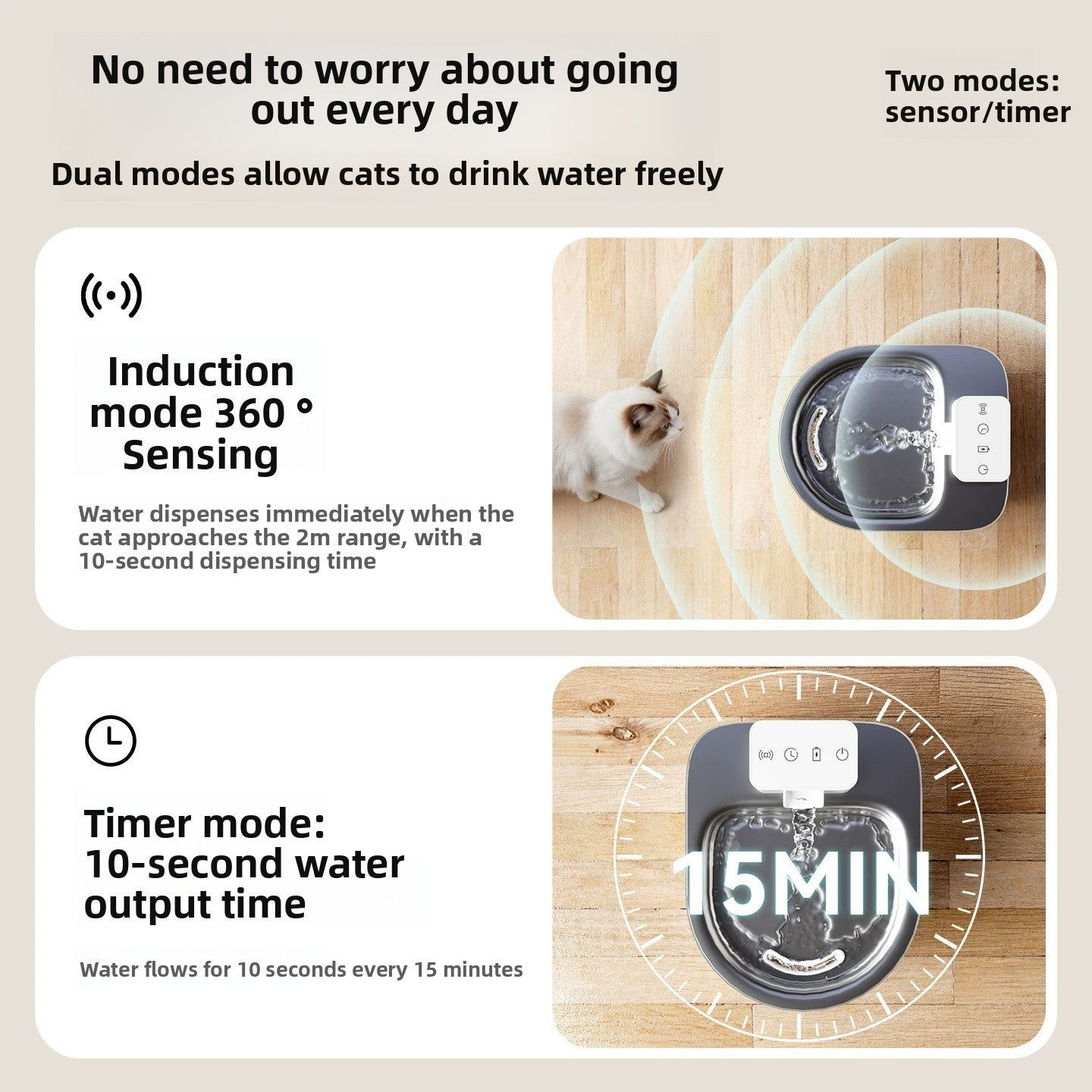 12-Piece Replacement Filter Pack for Wireless Sensor Stainless Steel Pet Water Dispenser