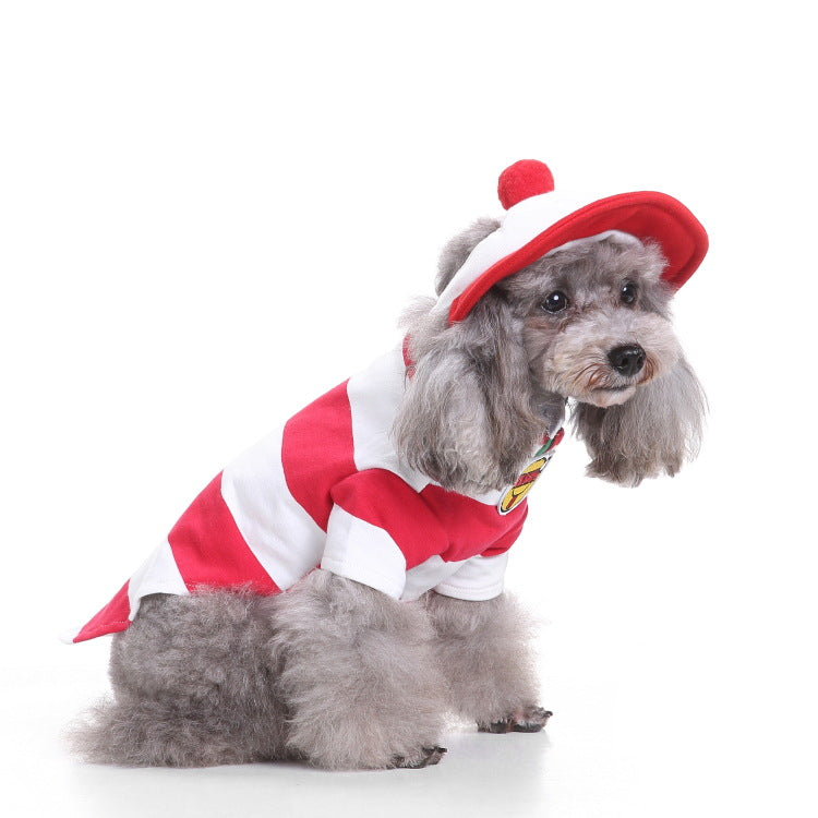 Warm themed pet costumes in festive and character designs