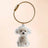 Transparent Animal Hair Memorial Keychain Pendant