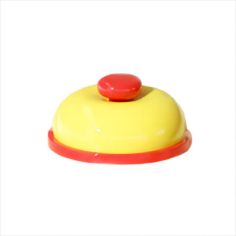 Automatic Gravity Pet Food Feeder and Water Dispenser in Yellow, Blue or Pink with Bell