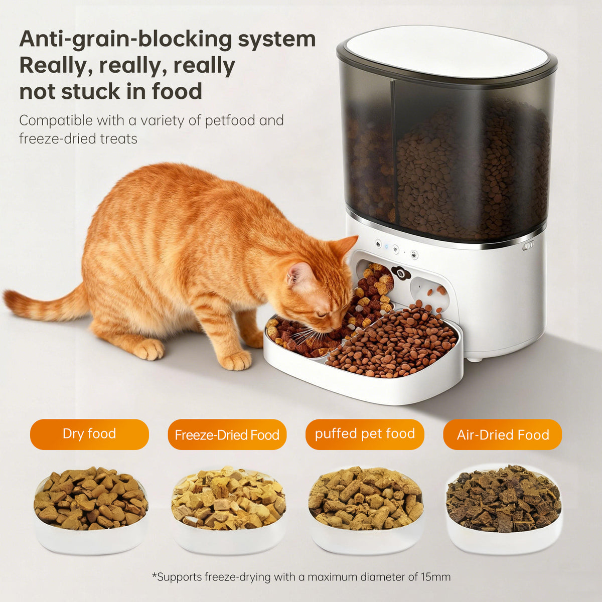 Smart 8L Dual-Bowl Pet Feeder with WiFi App Control and Optional Video Camera