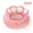 Bear Paw Pet Sofa Bed with Soft Long Plush for All Seasons