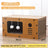 Cardboard cat house with built-in scratching board, alternative angle view
