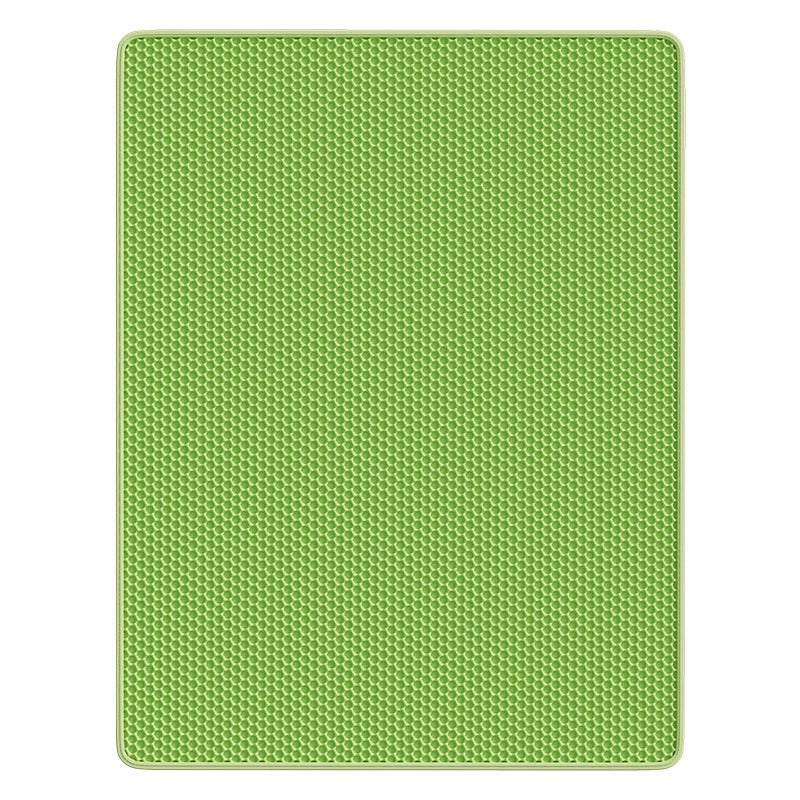 Leak-Proof Double Layer EVA Cat Litter Mat, Anti-Splash