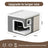 Grey foldable cat cave bed with side entrance, view 7