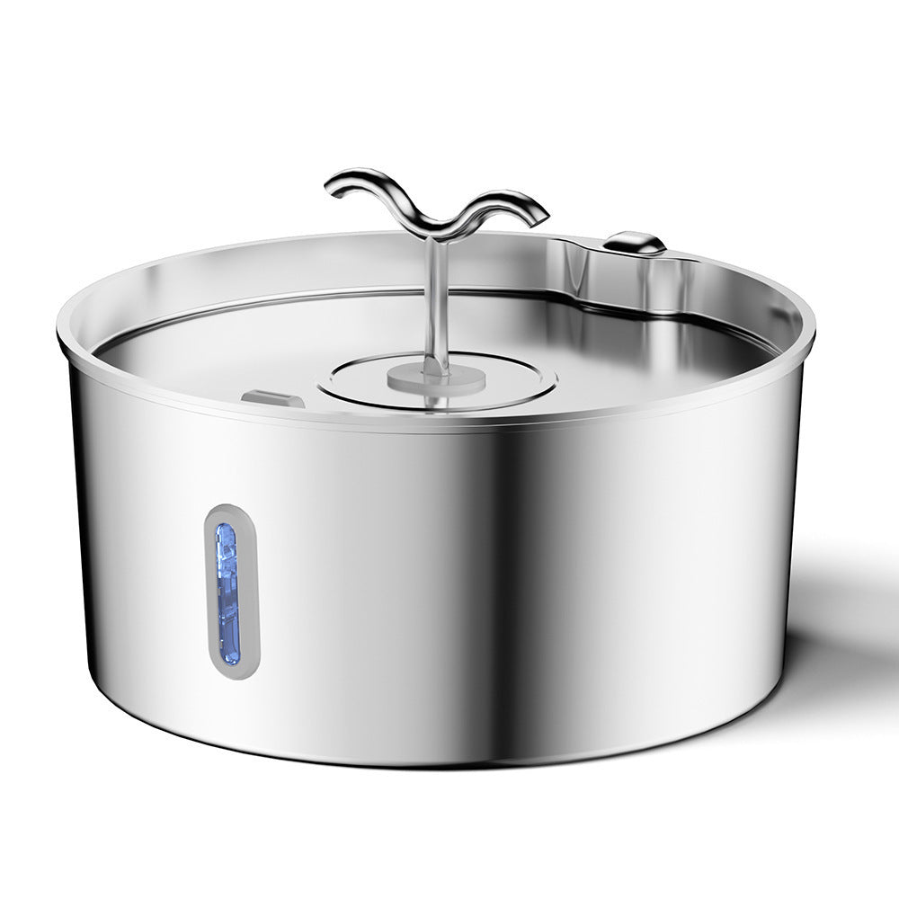 7L Stainless Steel Pet Water Dispenser with Pump and Filter Element for Cats and Dogs