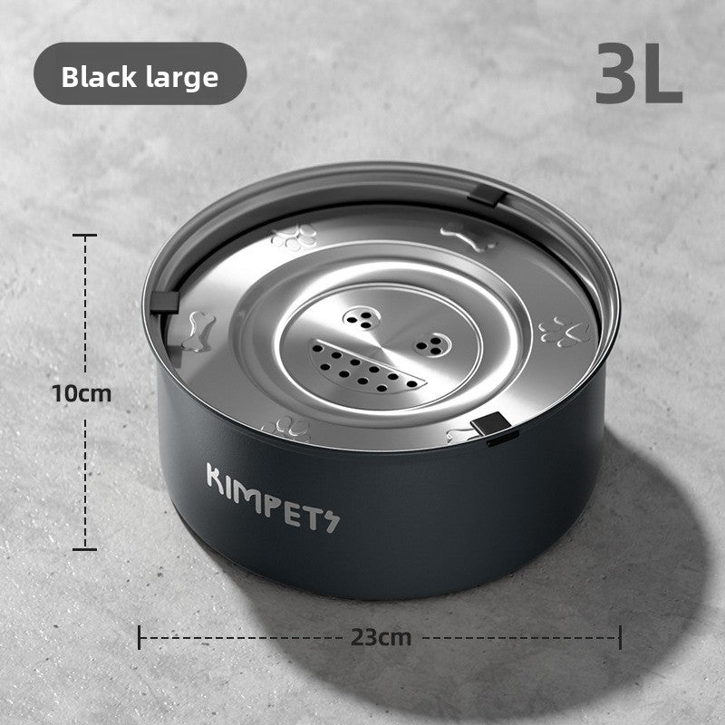 Stainless steel anti spill floating pet water bowl, 1 litre, view 6