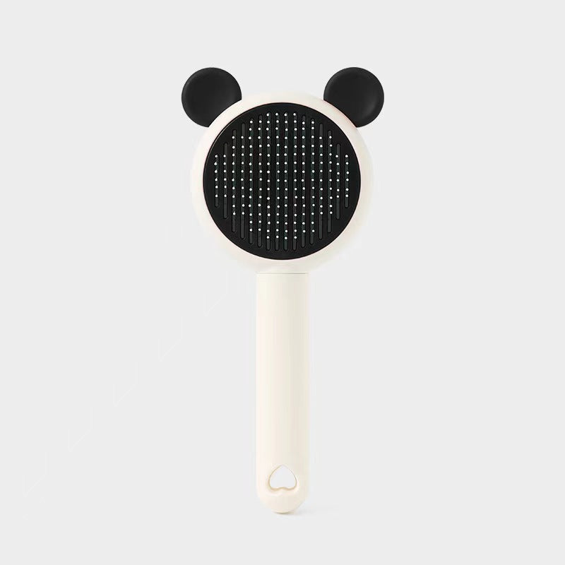 Self-Cleaning Soft Pin Slicker Brush for Detangling Dogs and Cats