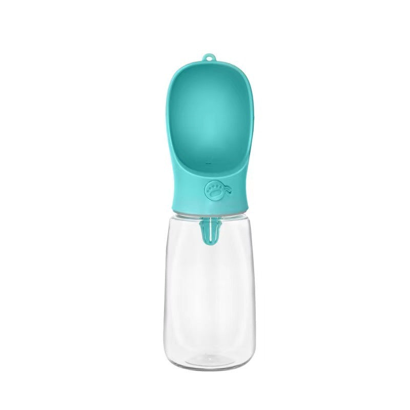 Portable Dog Water Bottle for Walks, Leak-Proof Silicone and PP Design, 350ml or 550ml
