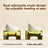 Adjustable Height and Tilt Ceramic Pet Bowl with Anti-Spill Rim and Paw Print Design
