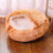 Winter Semi-Enclosed Cat Bed, 2-in-1 Warm Cave and Cushion