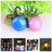 LED collar light pendant glowing blue on a dog collar