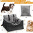 Burgundy pet car seat cover and bed for travel