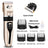 Pet Hair Clipper Set with 4 Limit Combs, Rechargeable Dual Voltage
