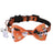 Halloween cat collar with bow and bell in bat design, product image 1