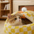 Flannel sleeping bag cat bed with enclosed design, photo 2 of 33